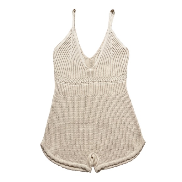 Anthropologie Sweater Knit Romper XL - Picture 5 of 15